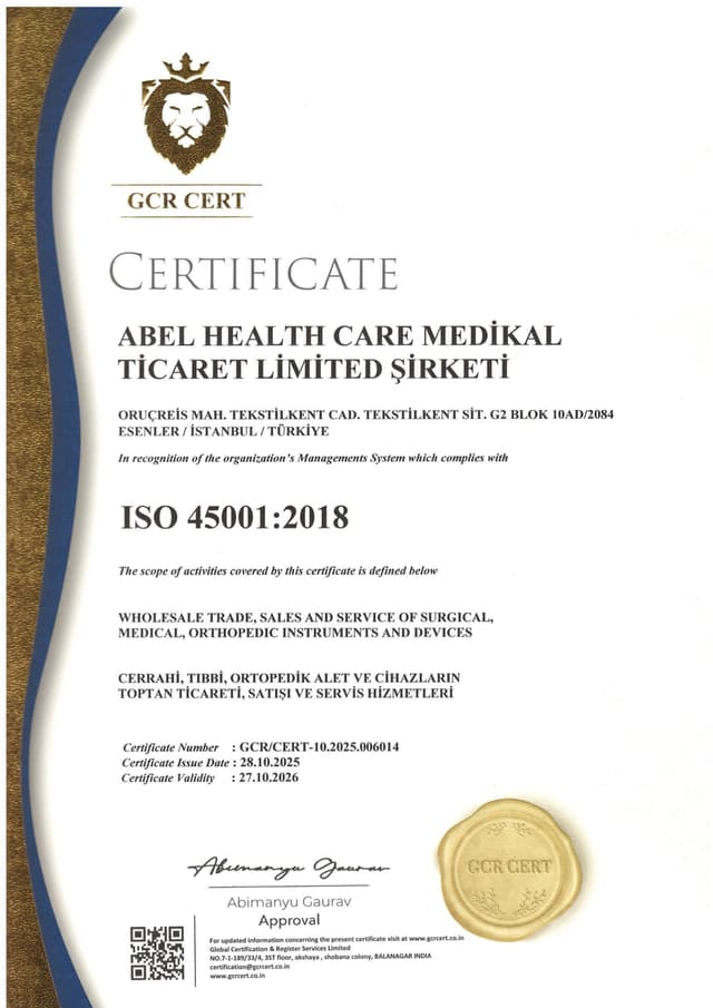 ISO 45001 Sertifikası