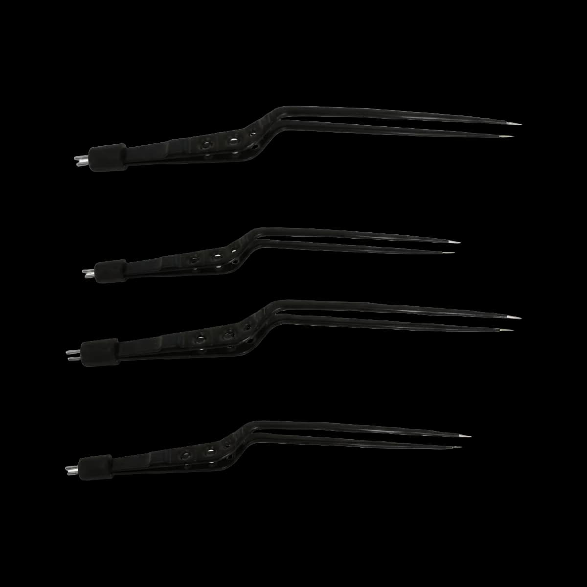 Bipolar Bayonet Forseps, İğne (ABD Tipi) Soketli – Siyah İzolasyonlu